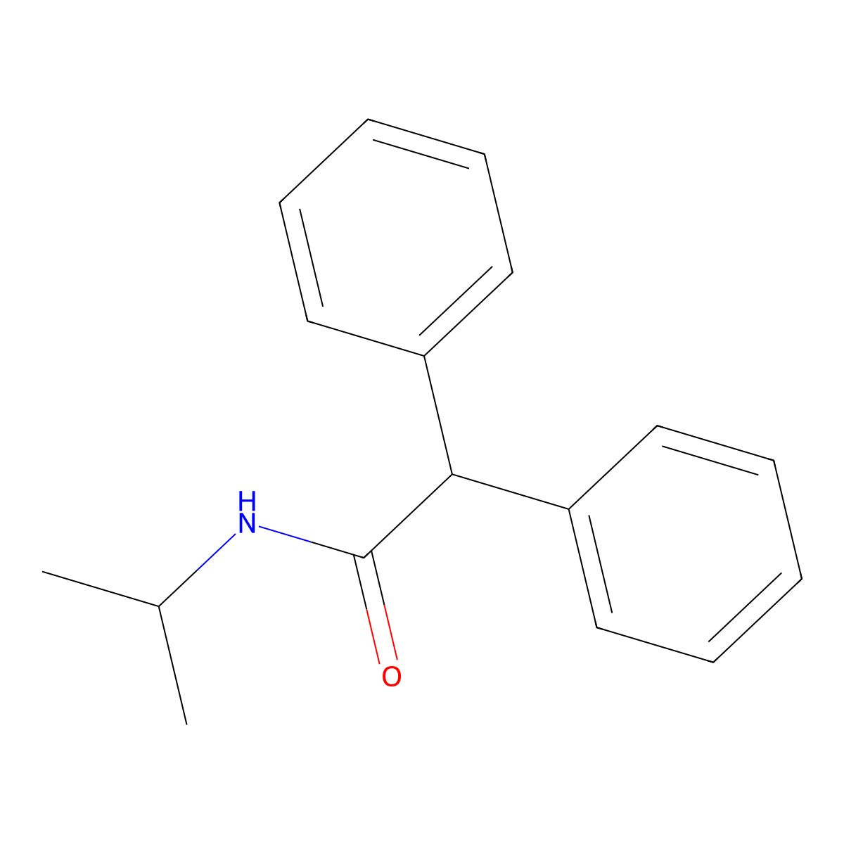 N-Isopropyl-2,2-diphenylacetamide molecular structure, CAS 72024-72-7