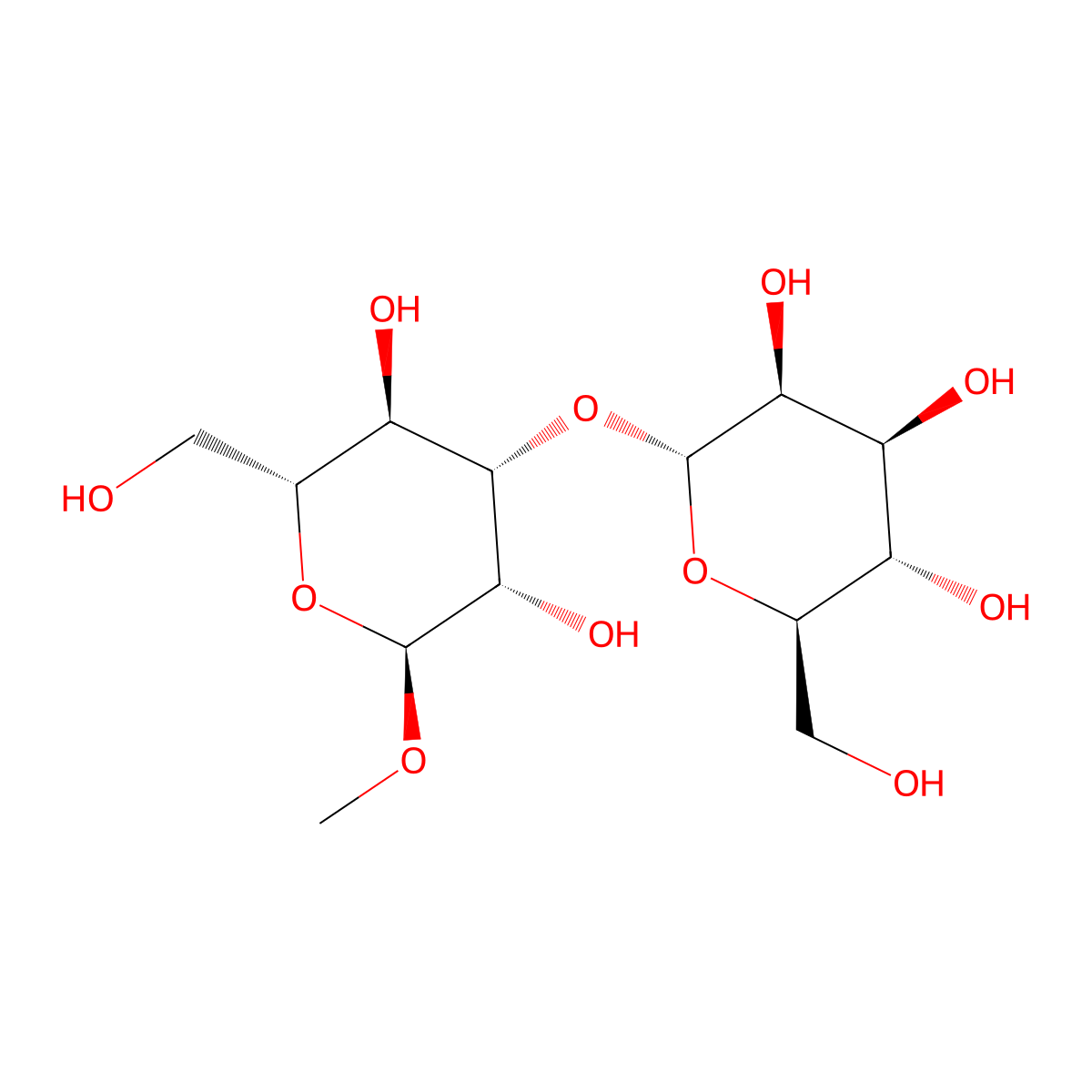 Methyl 3-O-mannopyranosylmannopyranoside molecular structure, CAS 72028-62-7