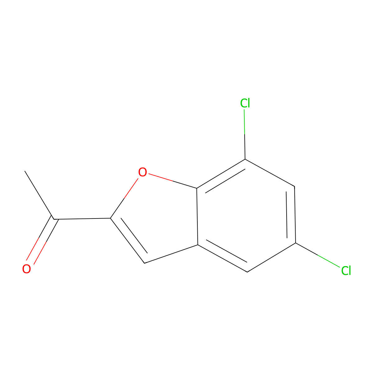 1-(5,7-Dichloro-2-benzofuranyl)ethanone molecular structure, CAS 7203-80-7