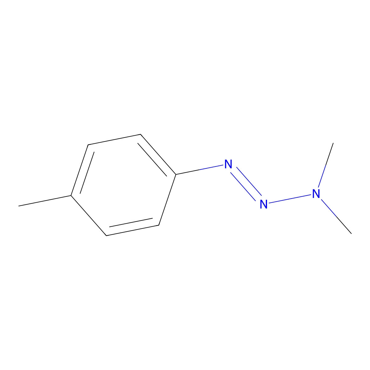 3,3-Dimethyl-1-(4-methylphenyl)-1-triazene molecular structure, CAS 7203-89-6