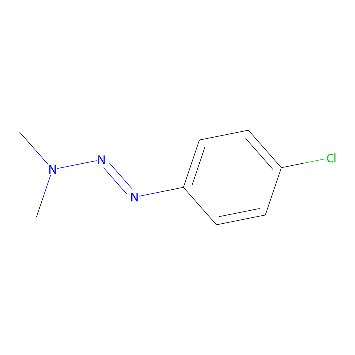 1-(4-Chlorophenyl)-3,3-dimethyl-1-triazene molecular structure, CAS 7203-90-9