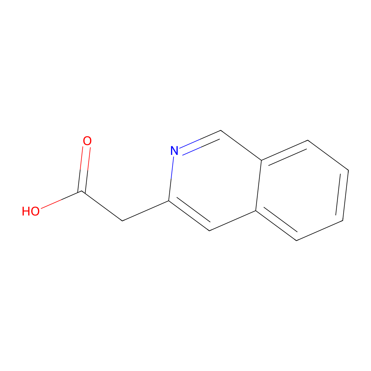 2-(Isoquinolin-3-YL)acetic acid molecular structure, CAS 72033-13-7