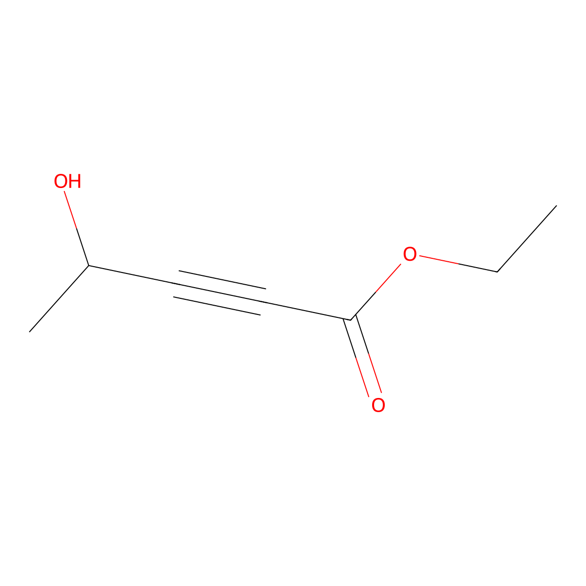 2-Pentynoic acid, 4-hydroxy-, ethyl ester molecular structure, CAS 72036-35-2