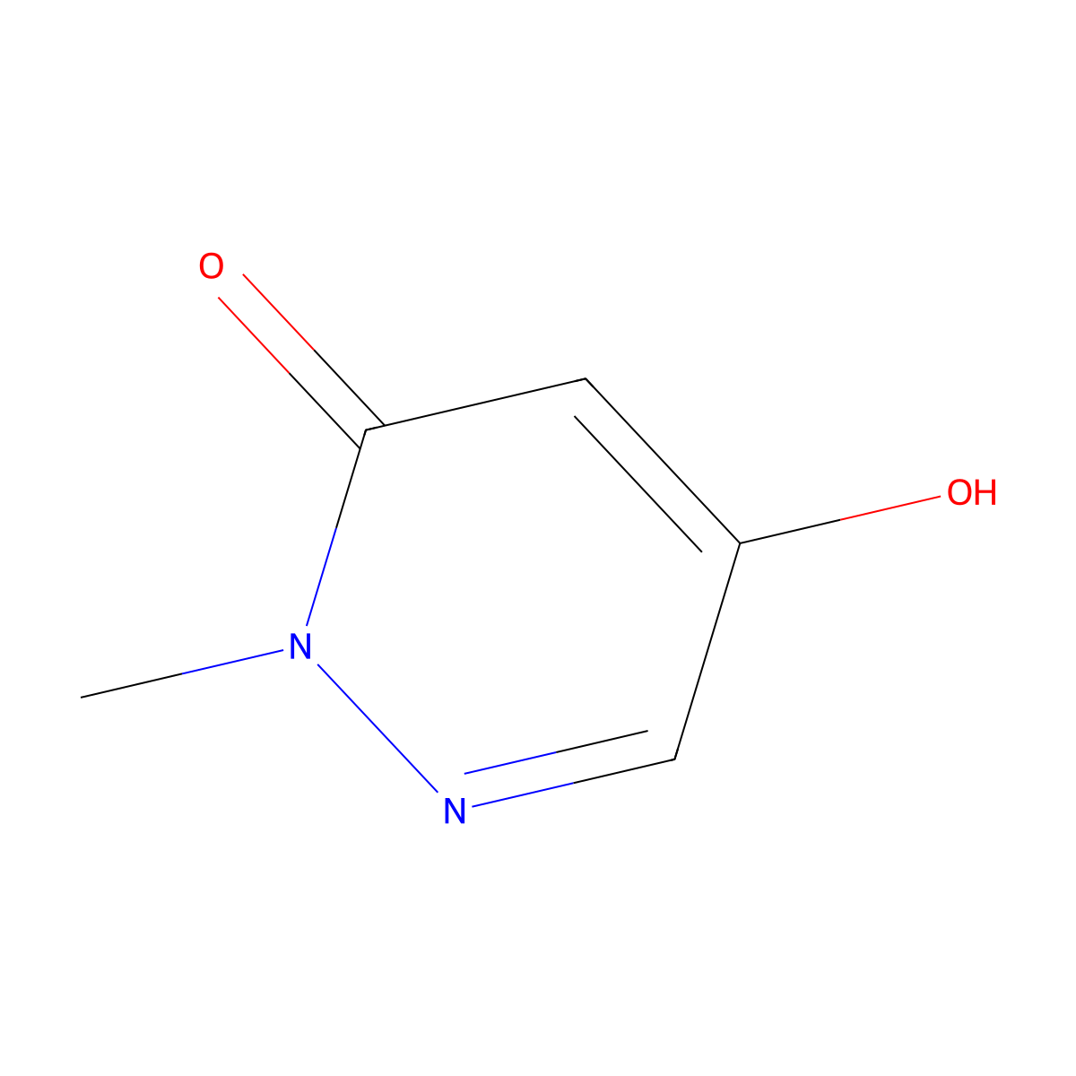 5-Hydroxy-2-methyl-2,3-dihydropyridazin-3-one molecular structure, CAS 72038-55-2