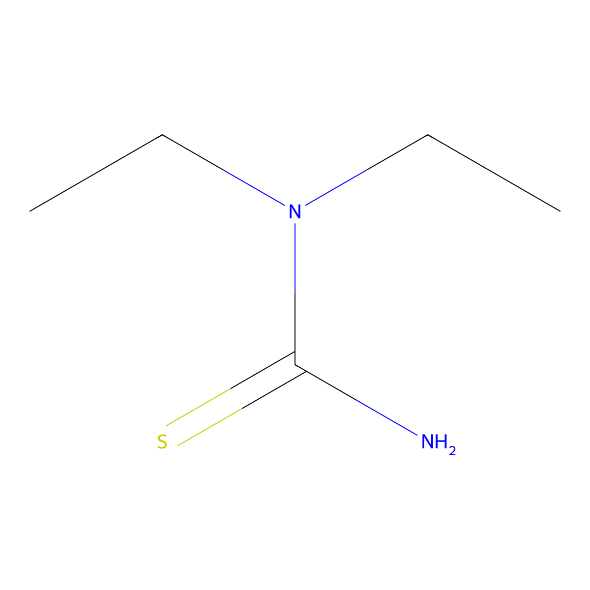 Diethylthiourea molecular structure, CAS 7204-46-8