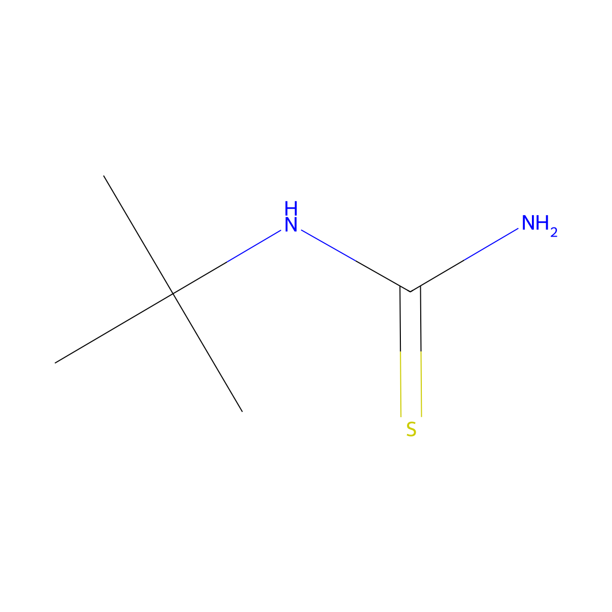 N-(tert-Butyl)thiourea molecular structure, CAS 7204-48-0