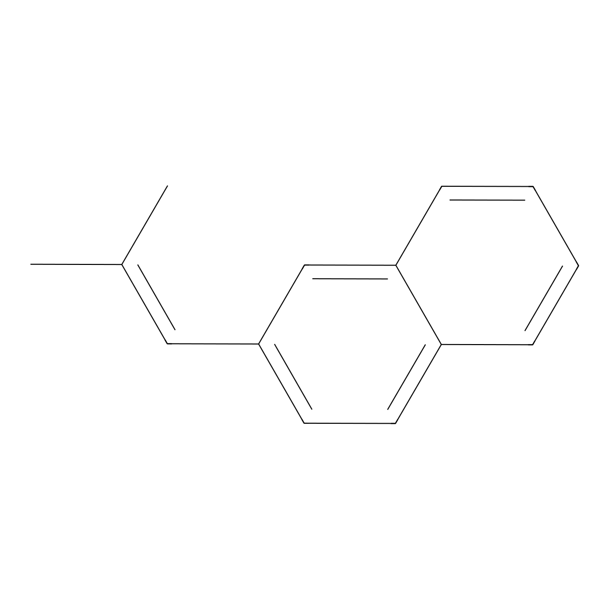 2-(2-Methylprop-1-en-1-yl)naphthalene molecular structure, CAS 72040-90-5