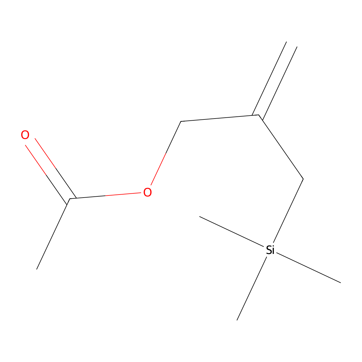 2-(Trimethylsilylmethyl)allyl acetate molecular structure, CAS 72047-94-0