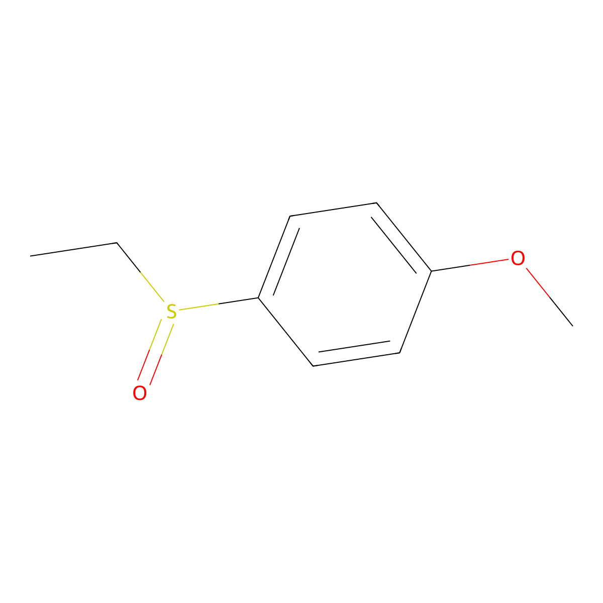 1-(Ethanesulfinyl)-4-methoxybenzene molecular structure, CAS 7205-68-7
