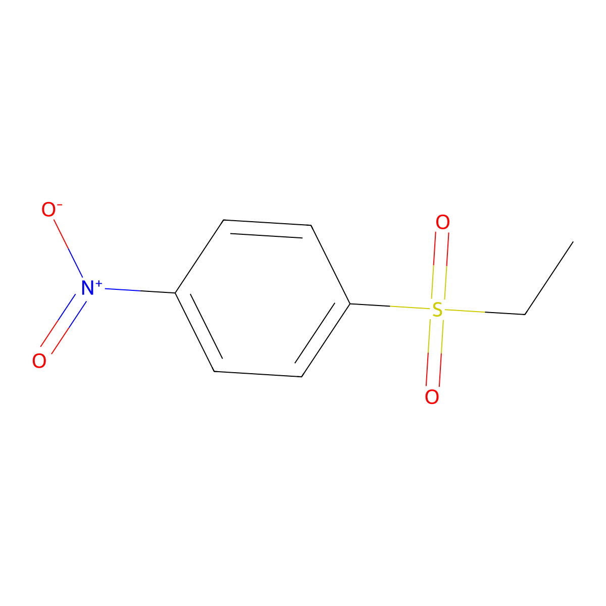1-(Ethylsulfonyl)-4-nitrobenzene molecular structure, CAS 7205-81-4