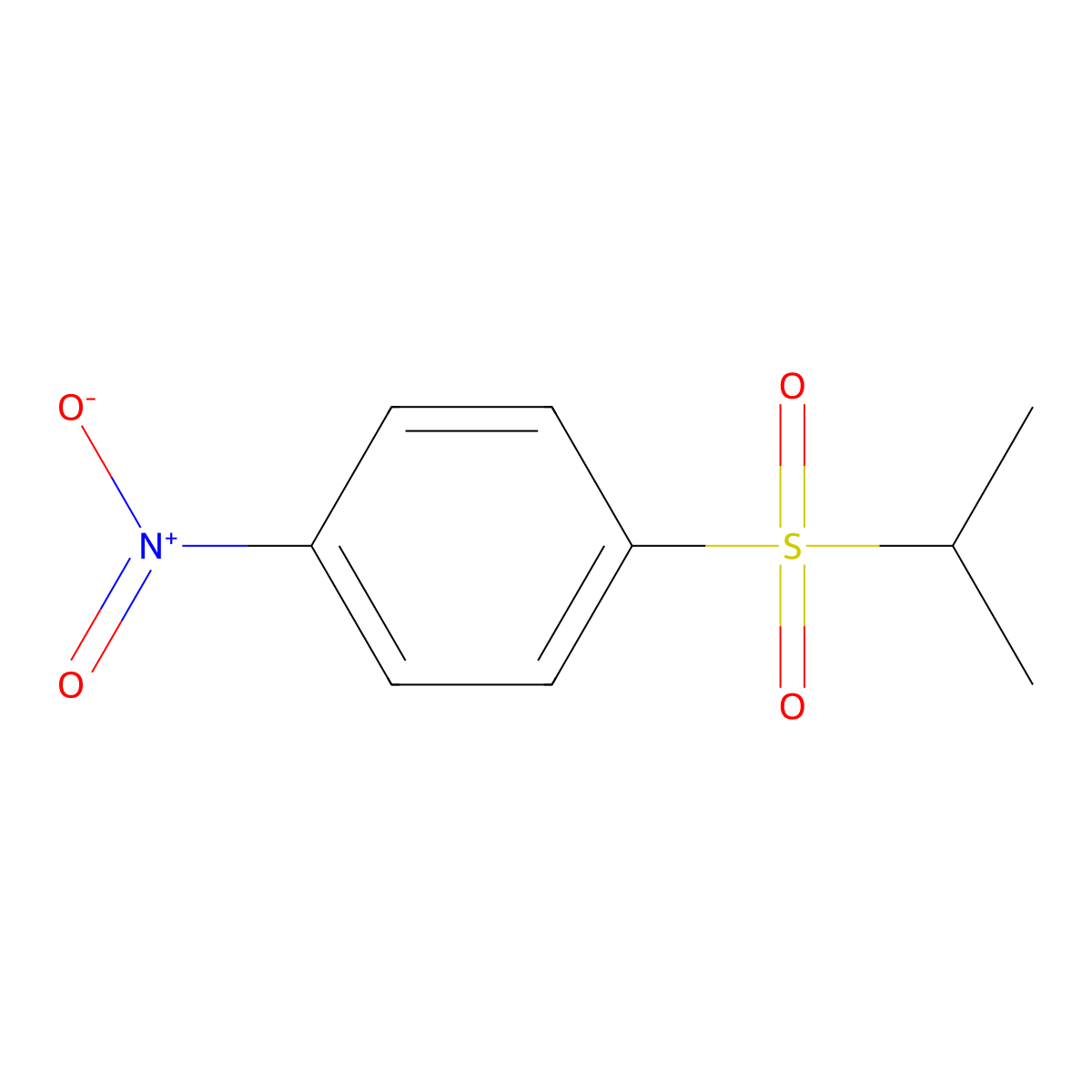 1-(Isopropylsulfonyl)-4-nitrobenzene molecular structure, CAS 7205-84-7