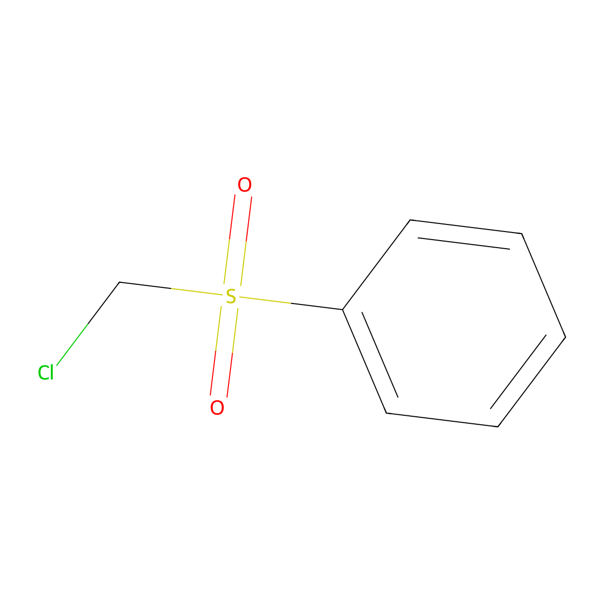 ((Chloromethyl)sulphonyl)benzene molecular structure, CAS 7205-98-3