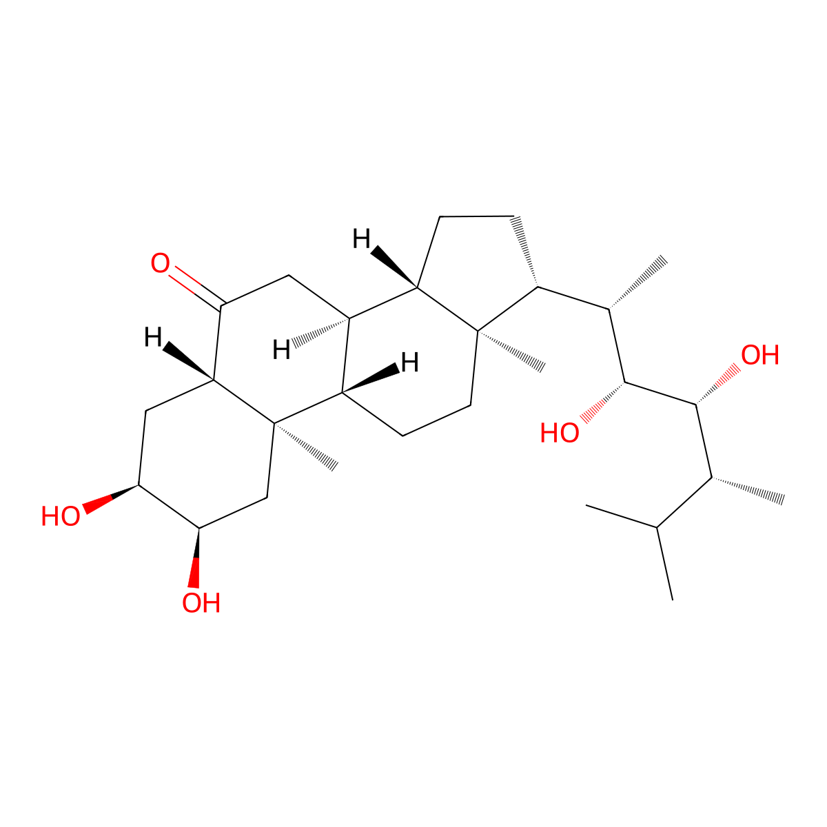 24-Epicastasterone molecular structure, CAS 72050-71-6