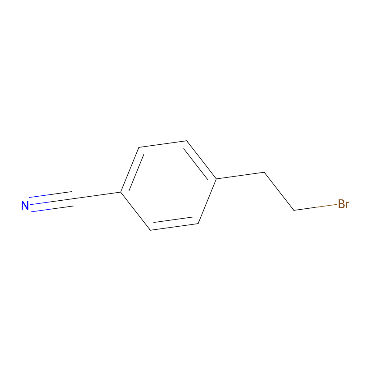 4-(2-Bromoethyl)benzonitrile molecular structure, CAS 72054-56-9