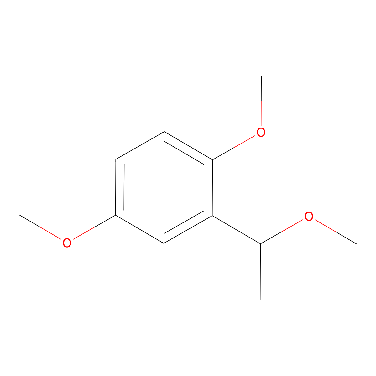1,4-Dimethoxy-2-(1-methoxyethyl)benzene molecular structure, CAS 72054-77-4