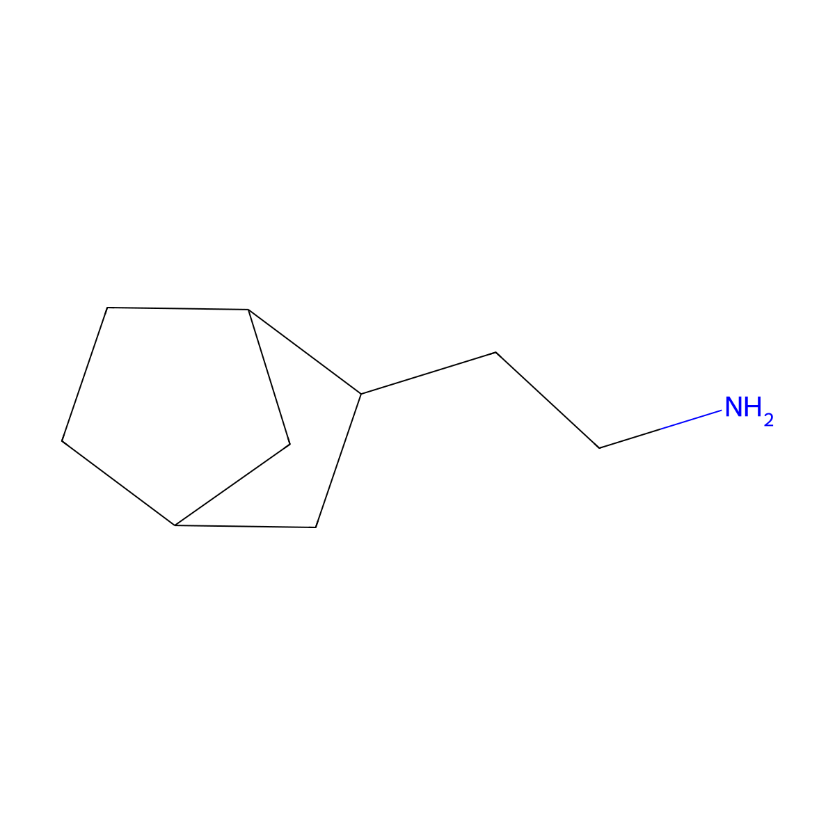 2-{Bicyclo[2.2.1]heptan-2-yl}ethan-1-amine molecular structure, CAS 72055-19-7