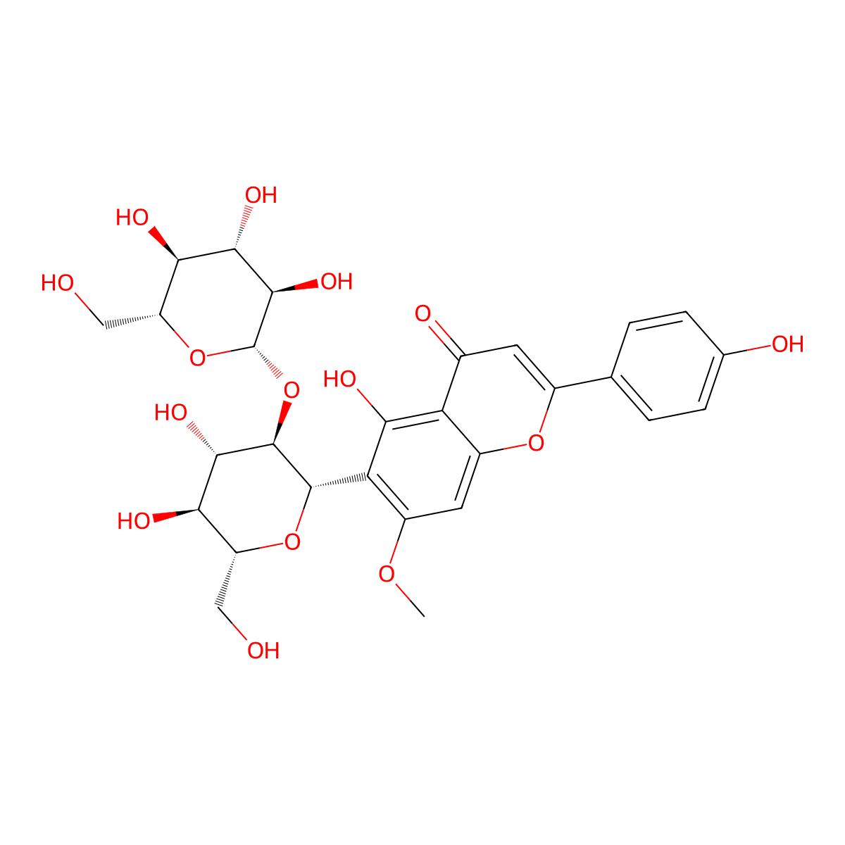 Spinosin molecular structure, CAS 72063-39-9