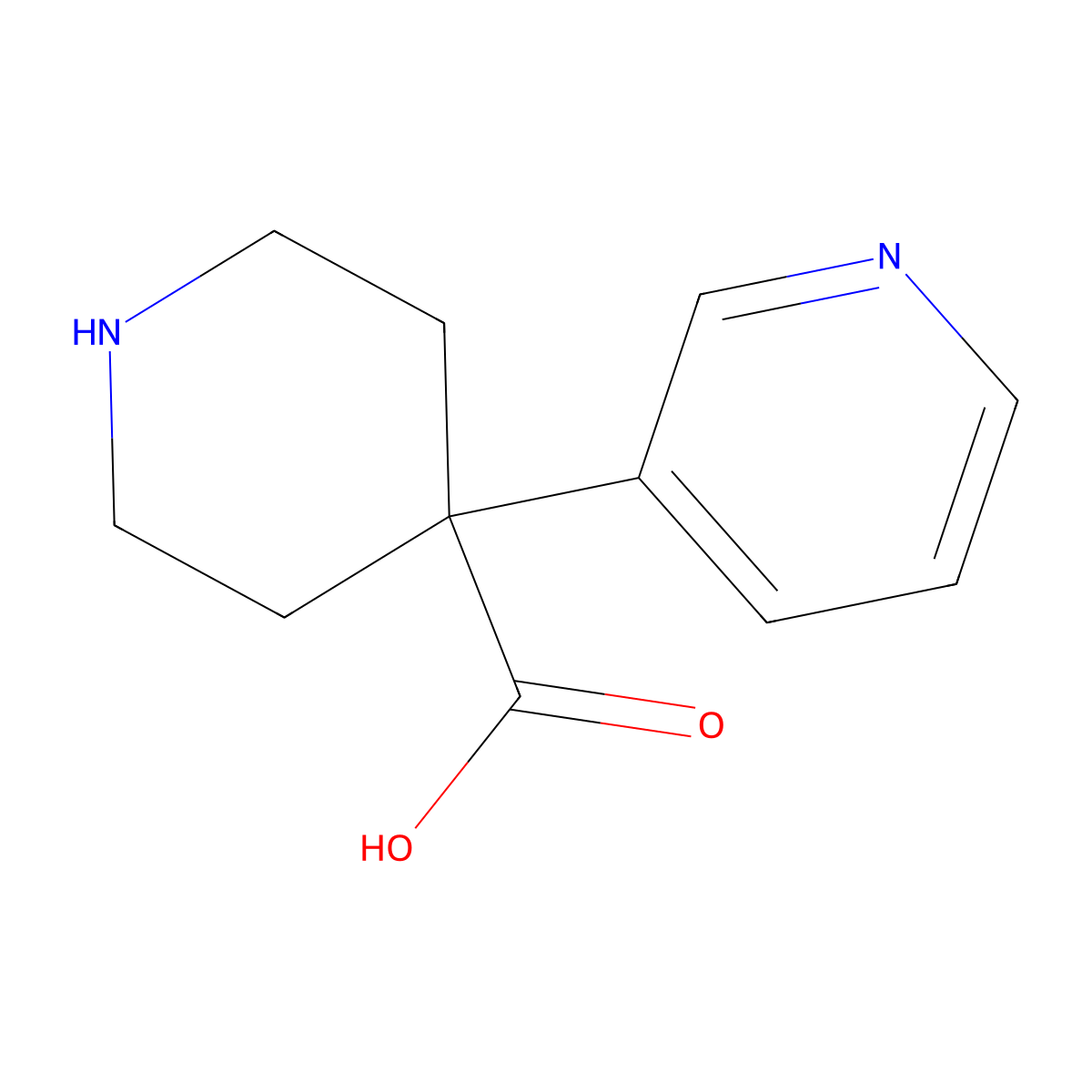 4-(Pyridin-3-yl)piperidine-4-carboxylic acid molecular structure, CAS 720659-78-9