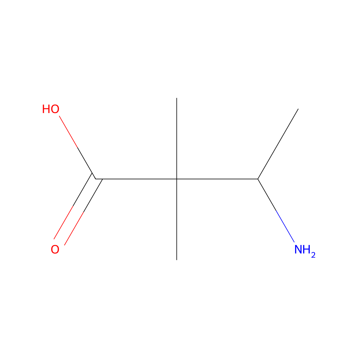 3-Amino-2,2-dimethylbutanoic acid molecular structure, CAS 720660-14-0