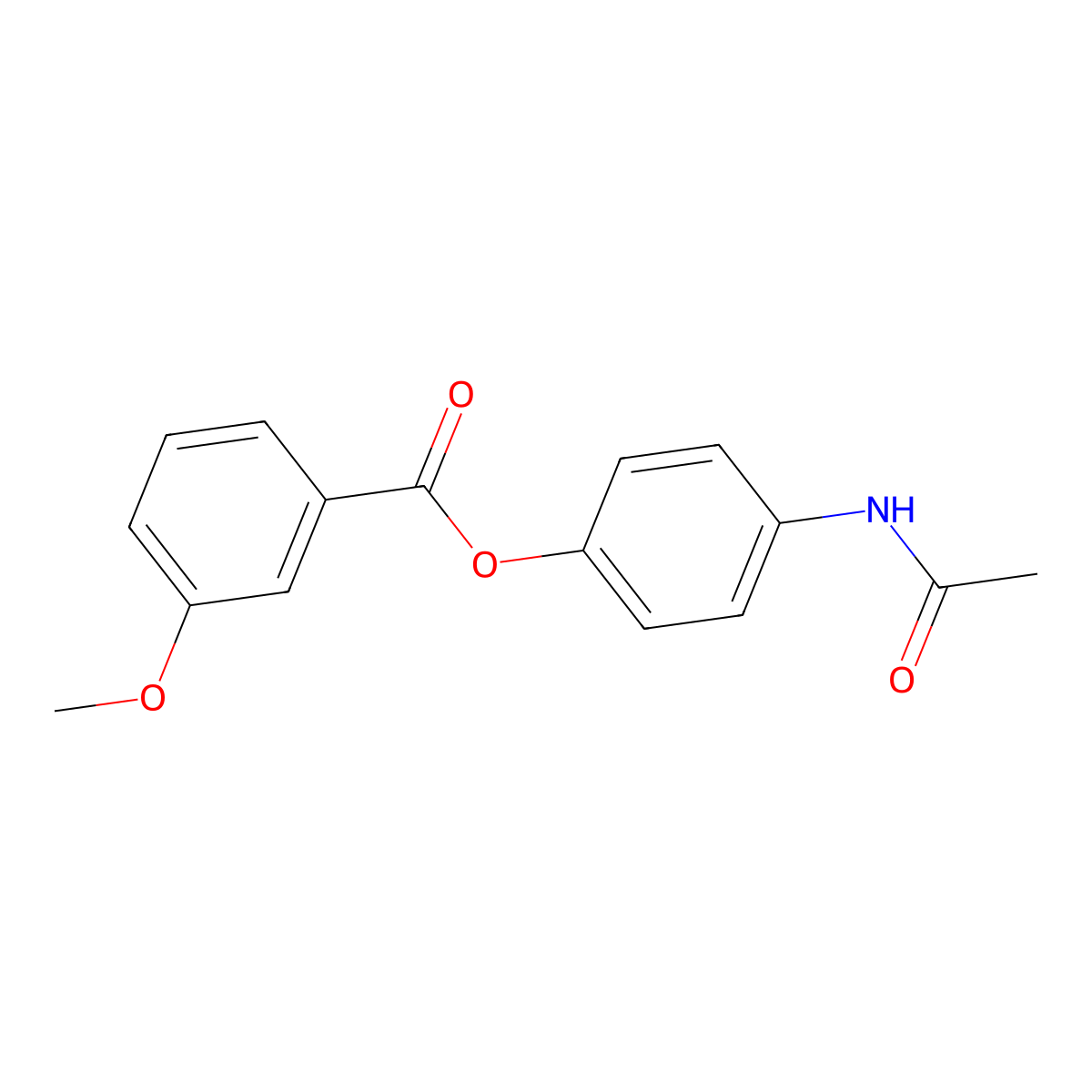 4-(Acetylamino)phenyl 3-methoxybenzoate molecular structure, CAS 720668-83-7