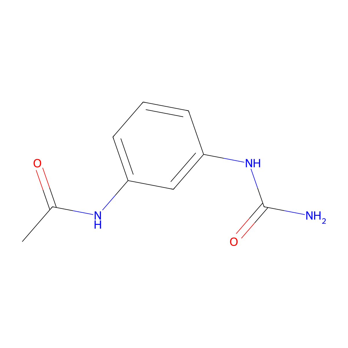 N-(3-(carbamoylamino)phenyl)acetamide molecular structure, CAS 720670-20-2