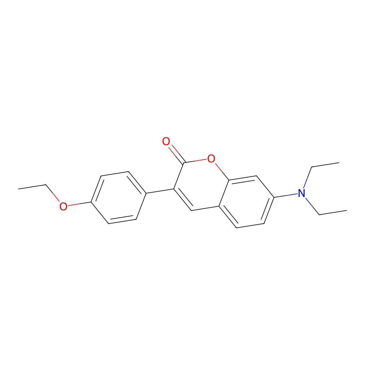 7-(Diethylamino)-3-(4-ethoxyphenyl)chromen-2-one molecular structure, CAS 720673-76-7