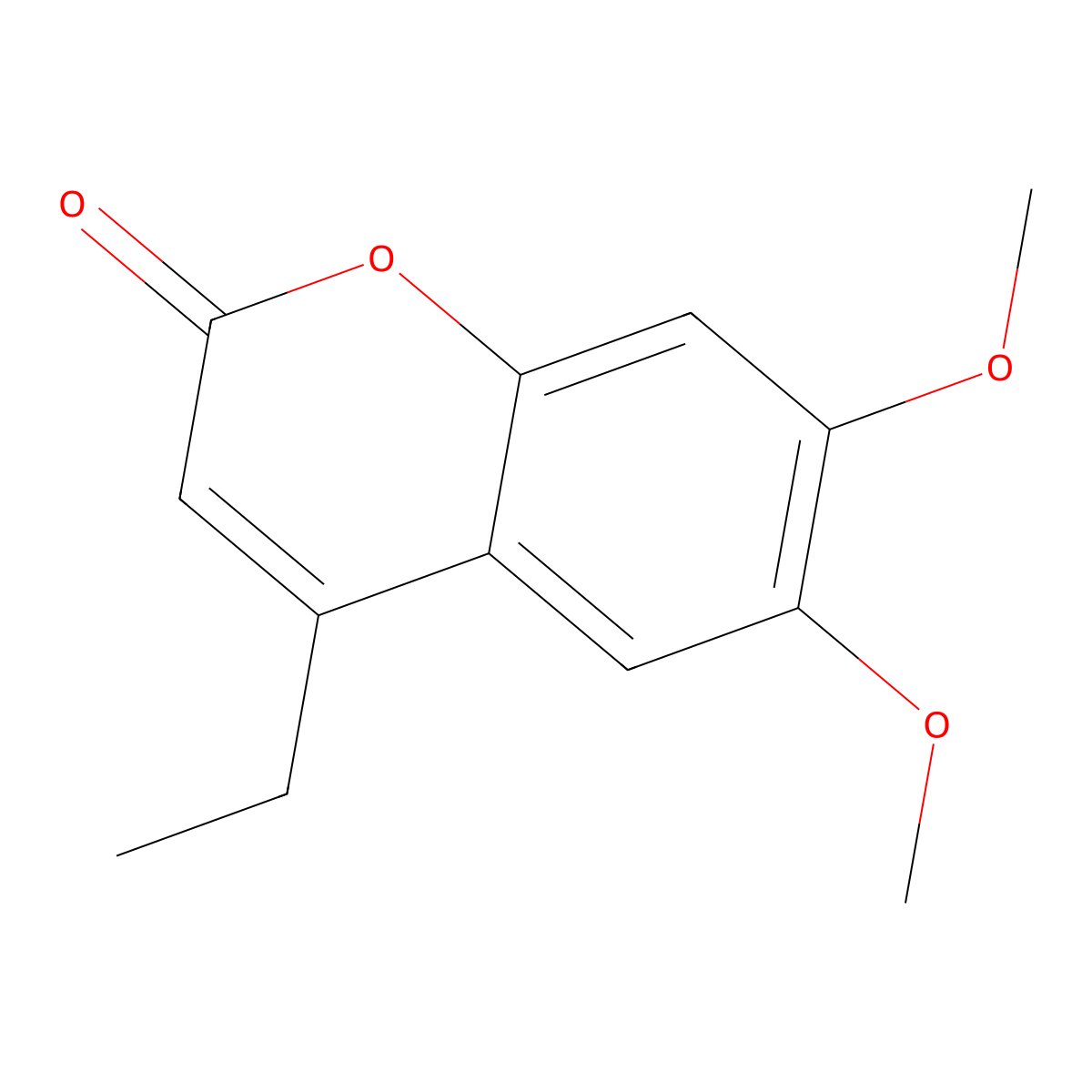 6,7-Dimethoxy-4-ethylcoumarin molecular structure, CAS 720674-01-1