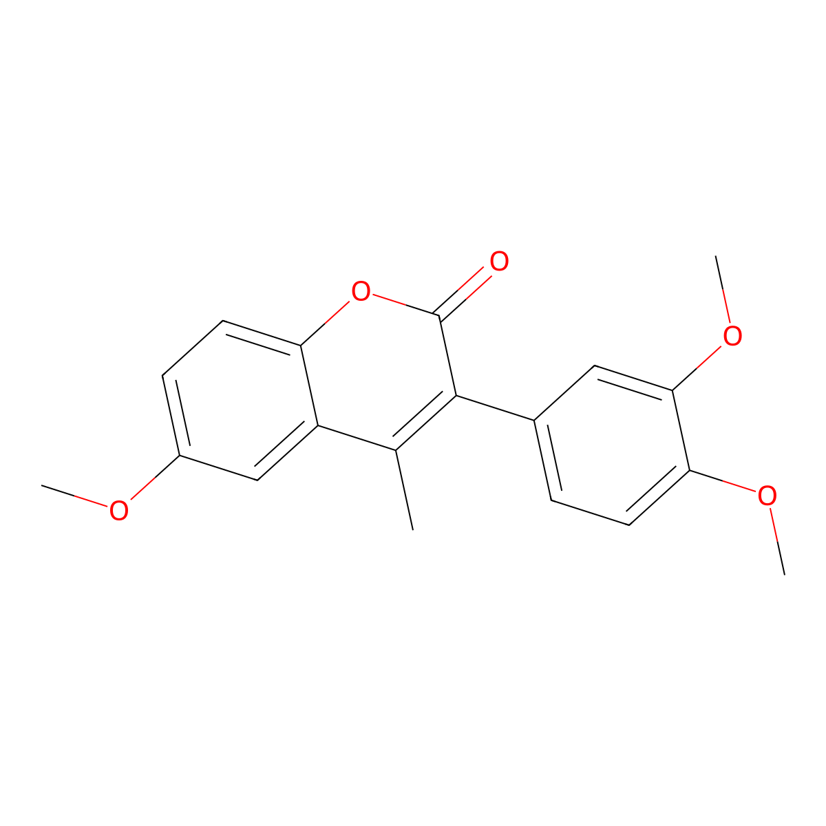 3-(3,4-dimethoxyphenyl)-6-methoxy-4-methyl-2H-chromen-2-one molecular structure, CAS 720674-34-0