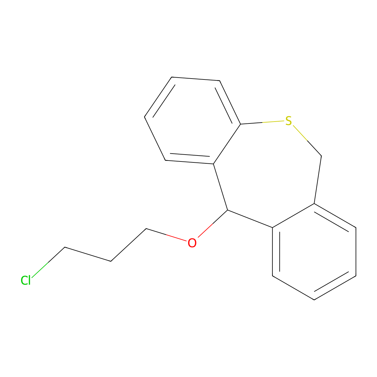 11-(3-Chloropropoxy)-6,11-dihydrobenzo[c][1]benzothiepine molecular structure, CAS 720674-59-9