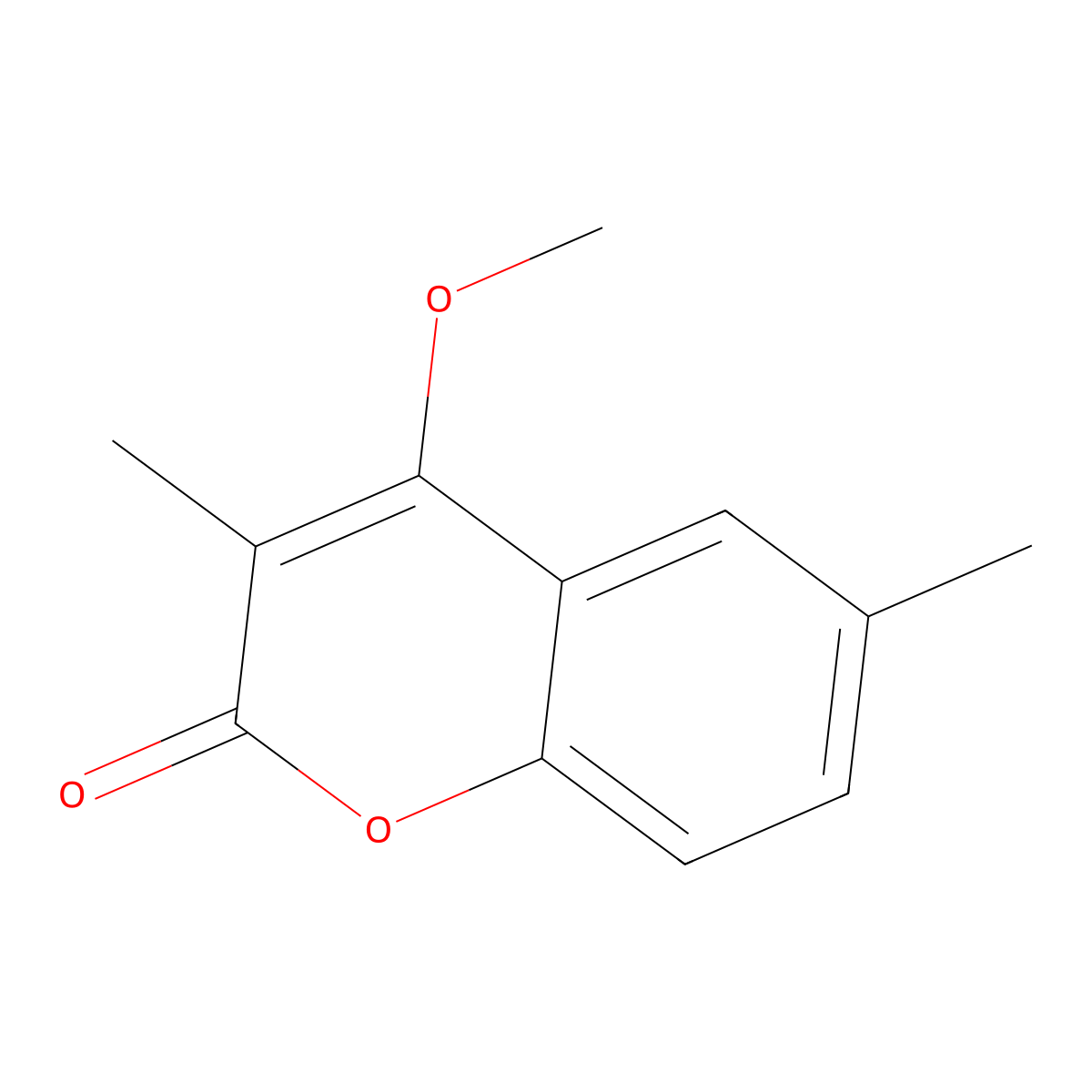 3,6-Dimethyl-4-methoxycoumarin molecular structure, CAS 720675-55-8