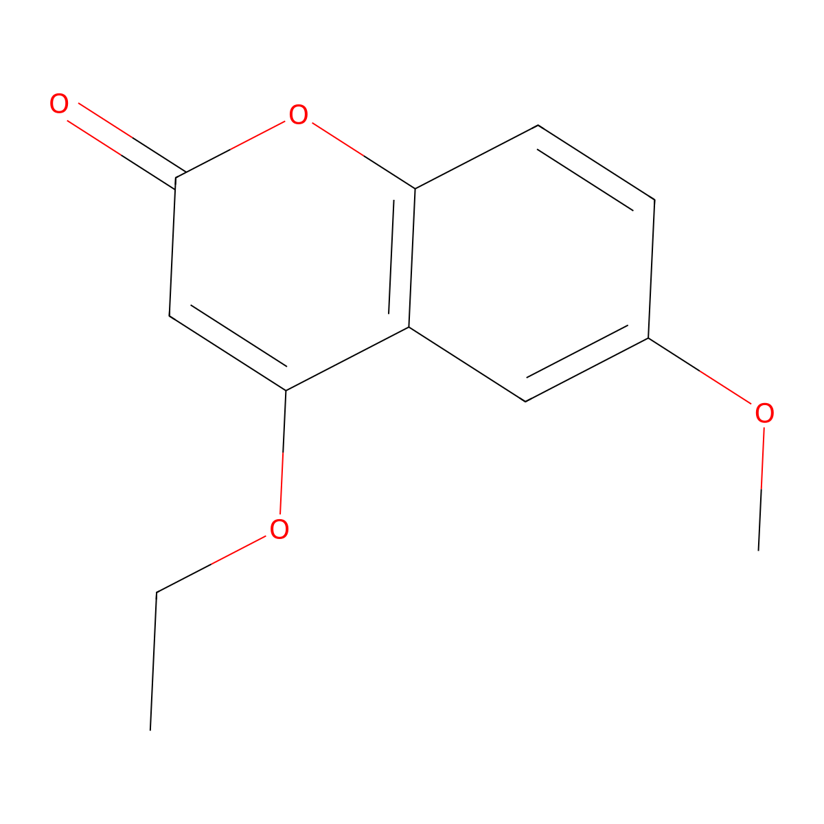 4-Ethoxy-6-methoxycoumarin molecular structure, CAS 720676-54-0