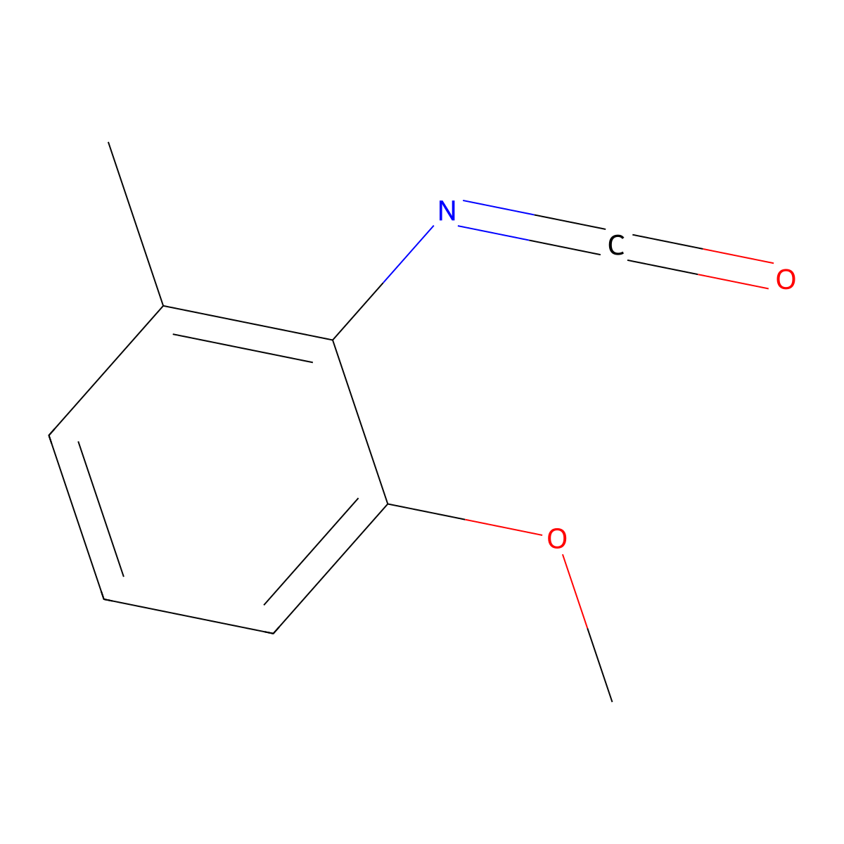 2-Isocyanato-1-methoxy-3-methylbenzene molecular structure, CAS 720678-32-0