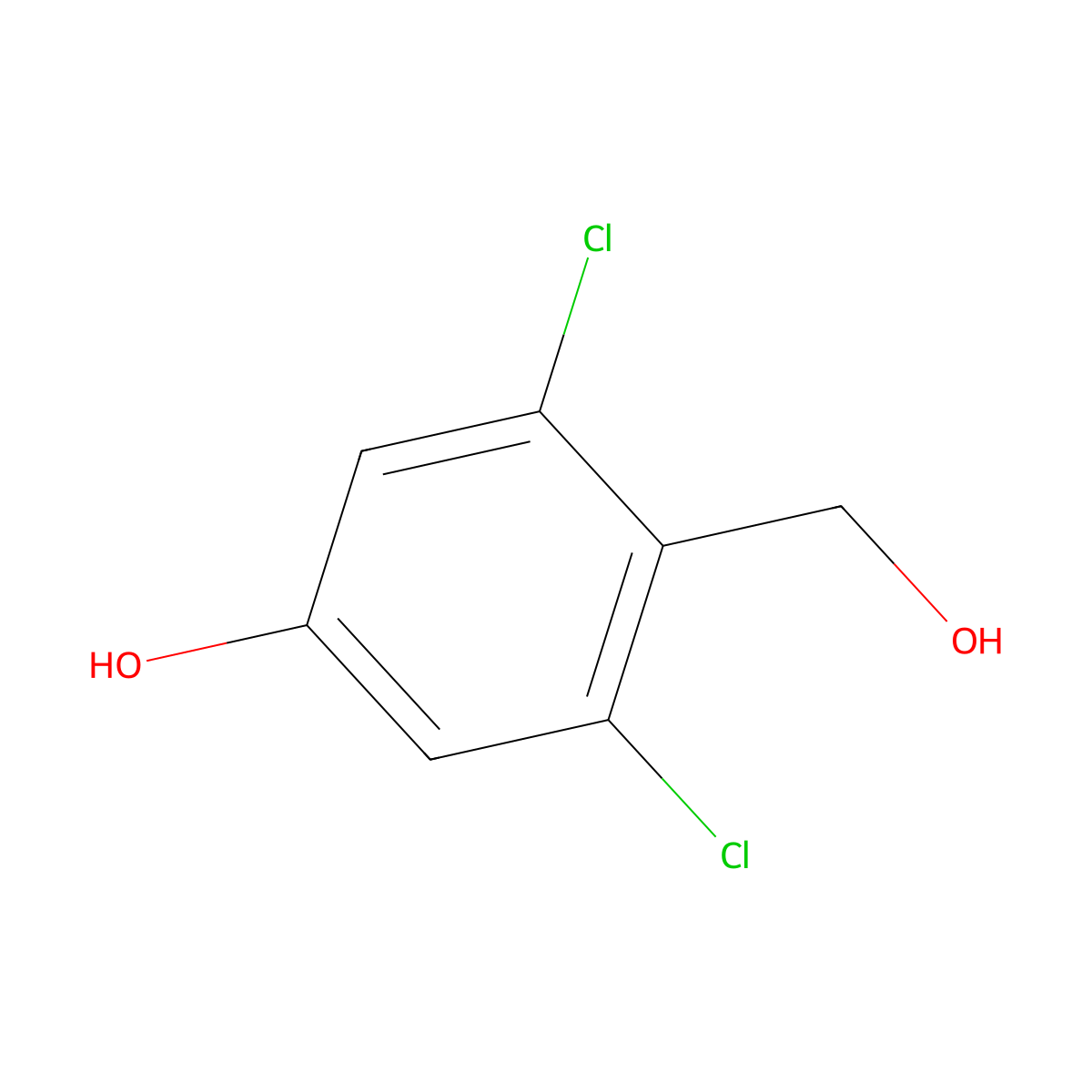 2,6-Dichloro-4-hydroxybenzyl alcohol molecular structure, CAS 720679-54-9