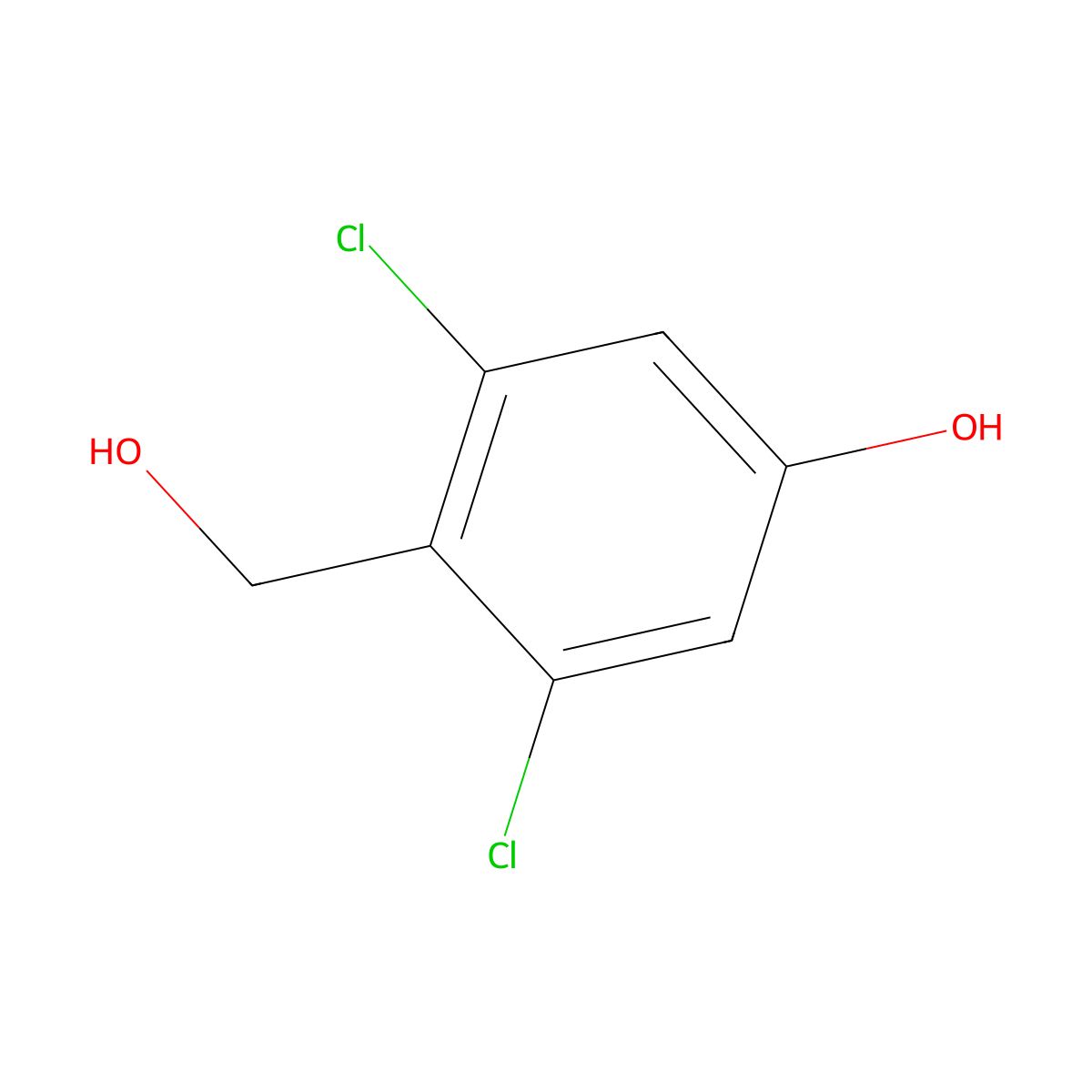 2,6-Dichloro-4-hydroxybenzyl alcohol molecular structure, CAS 720679-54-9