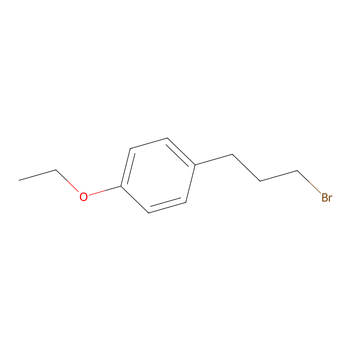 1-(3-Bromopropyl)-4-ethoxybenzene molecular structure, CAS 720682-47-3