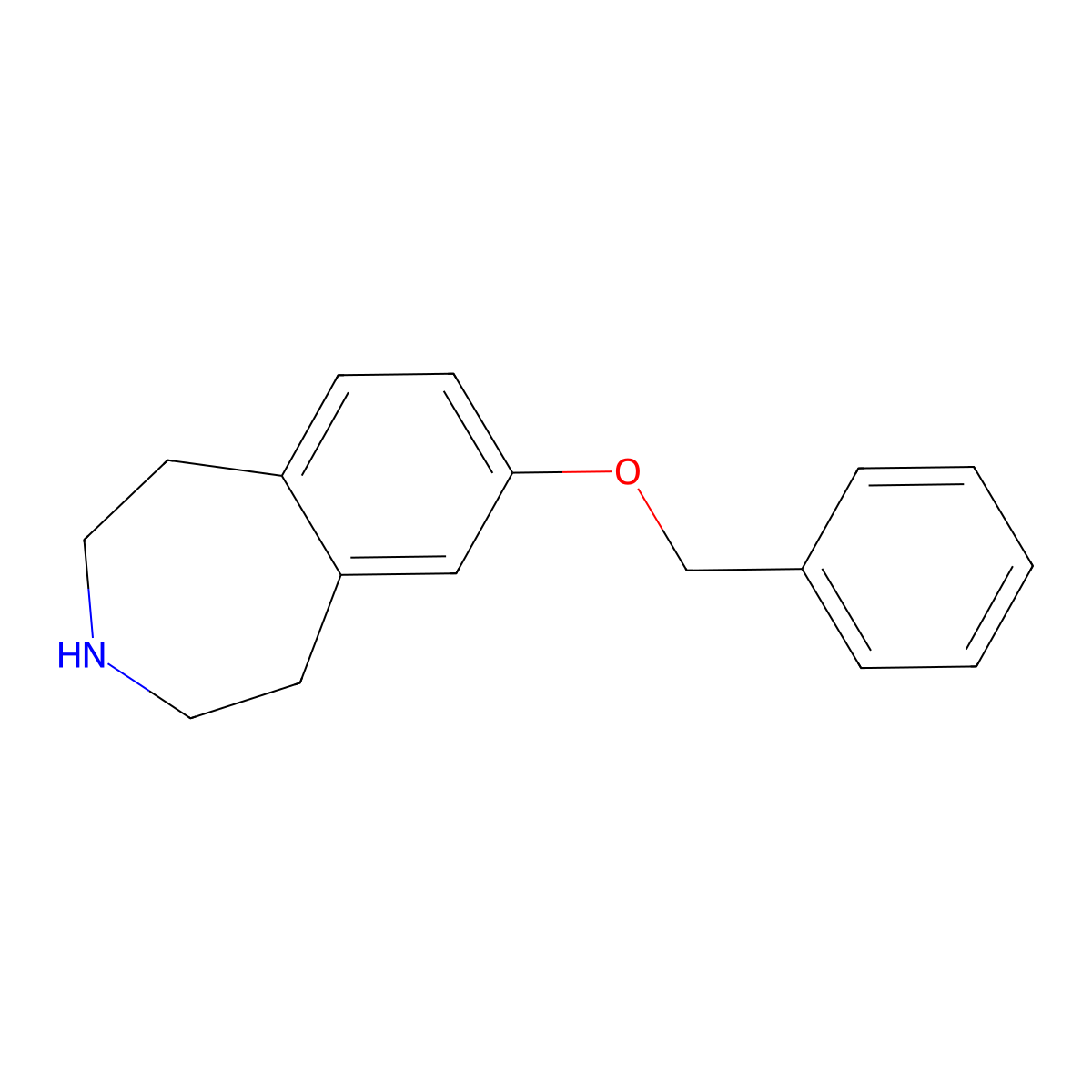 7-(benzyloxy)-2,3,4,5-tetrahydro-1H-3-benzazepine molecular structure, CAS 720692-44-4