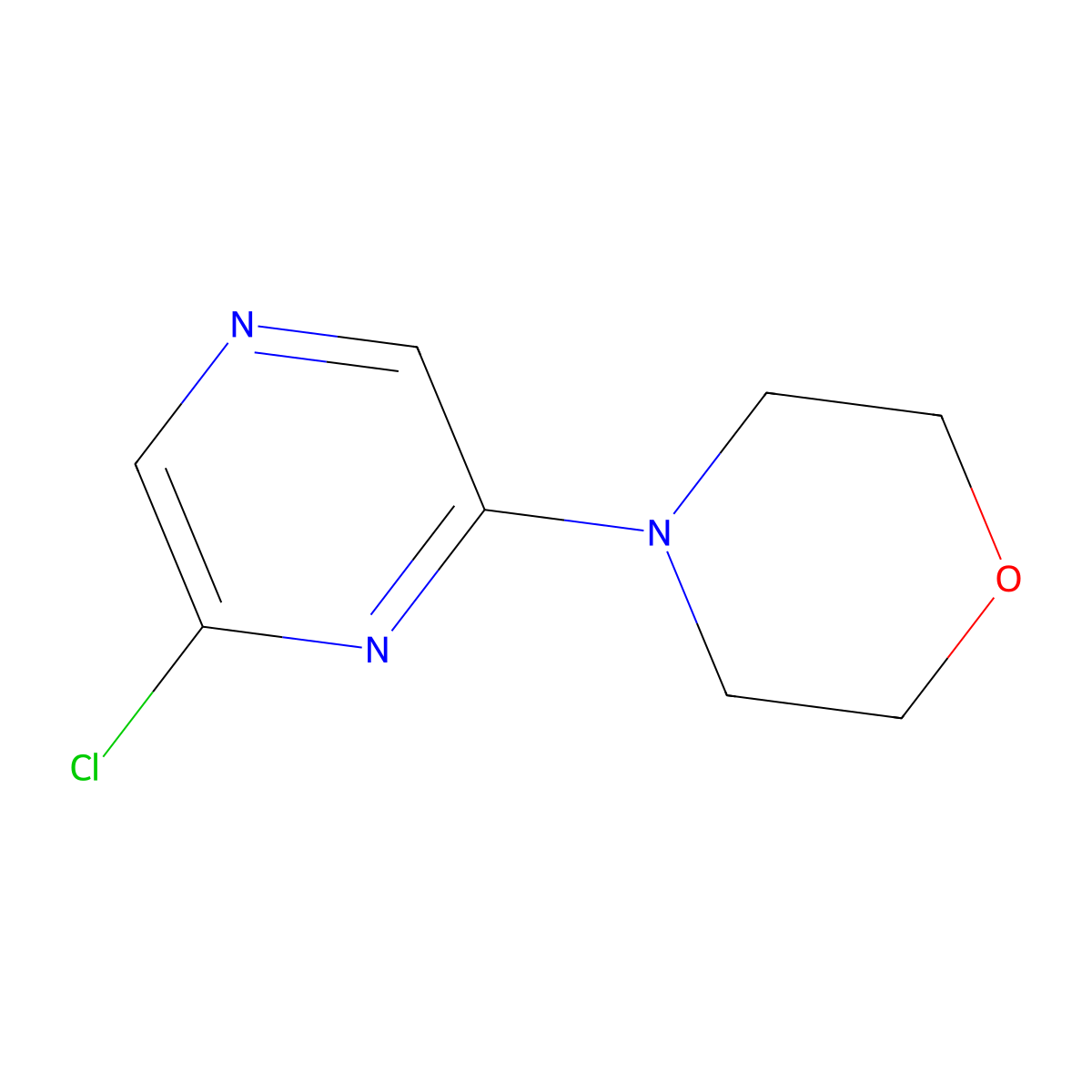 4-(6-Chloropyrazin-2-yl)morpholine molecular structure, CAS 720693-19-6