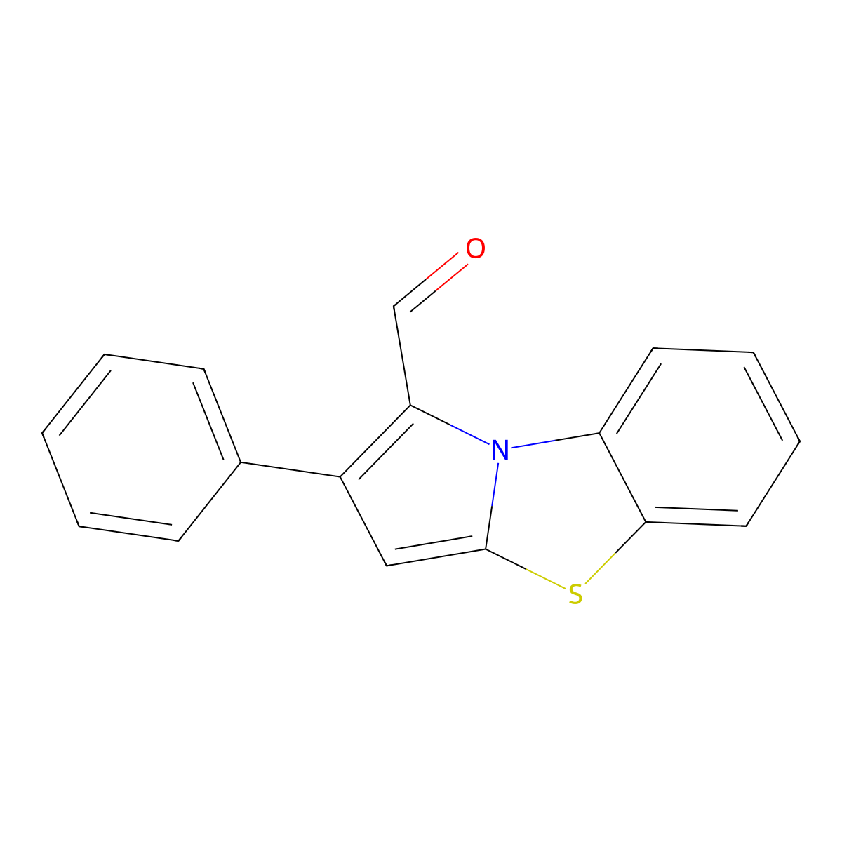 2-Phenyl-9-hydropyrrolo[2,1-b]benzothiazolecarbaldehyde molecular structure, CAS 720696-73-1