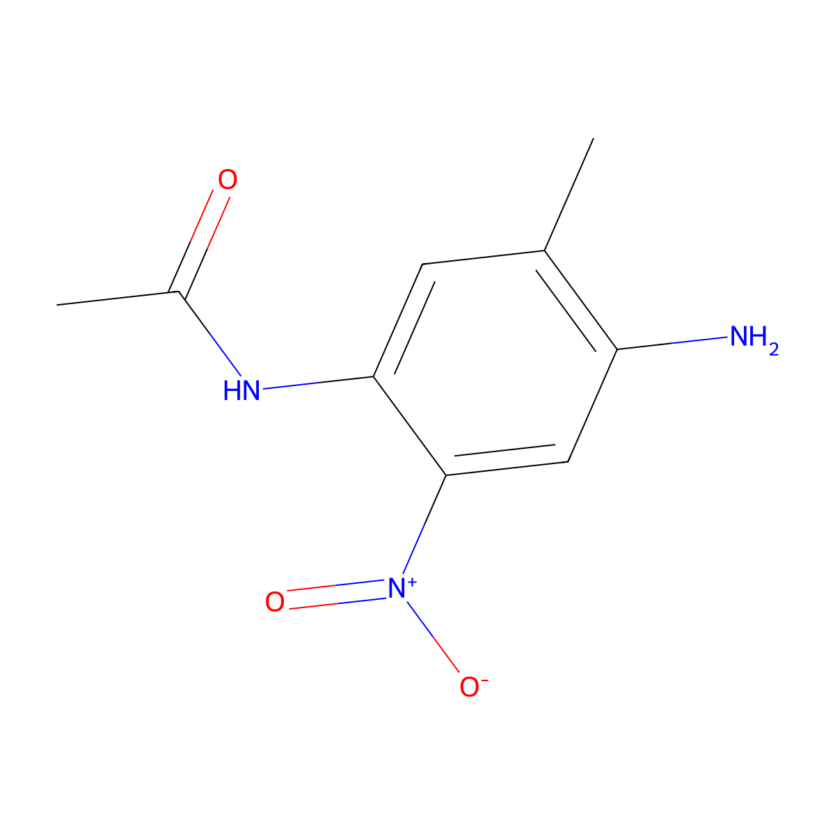 N-(4-amino-5-methyl-2-nitrophenyl)acetamide molecular structure, CAS 720699-25-2