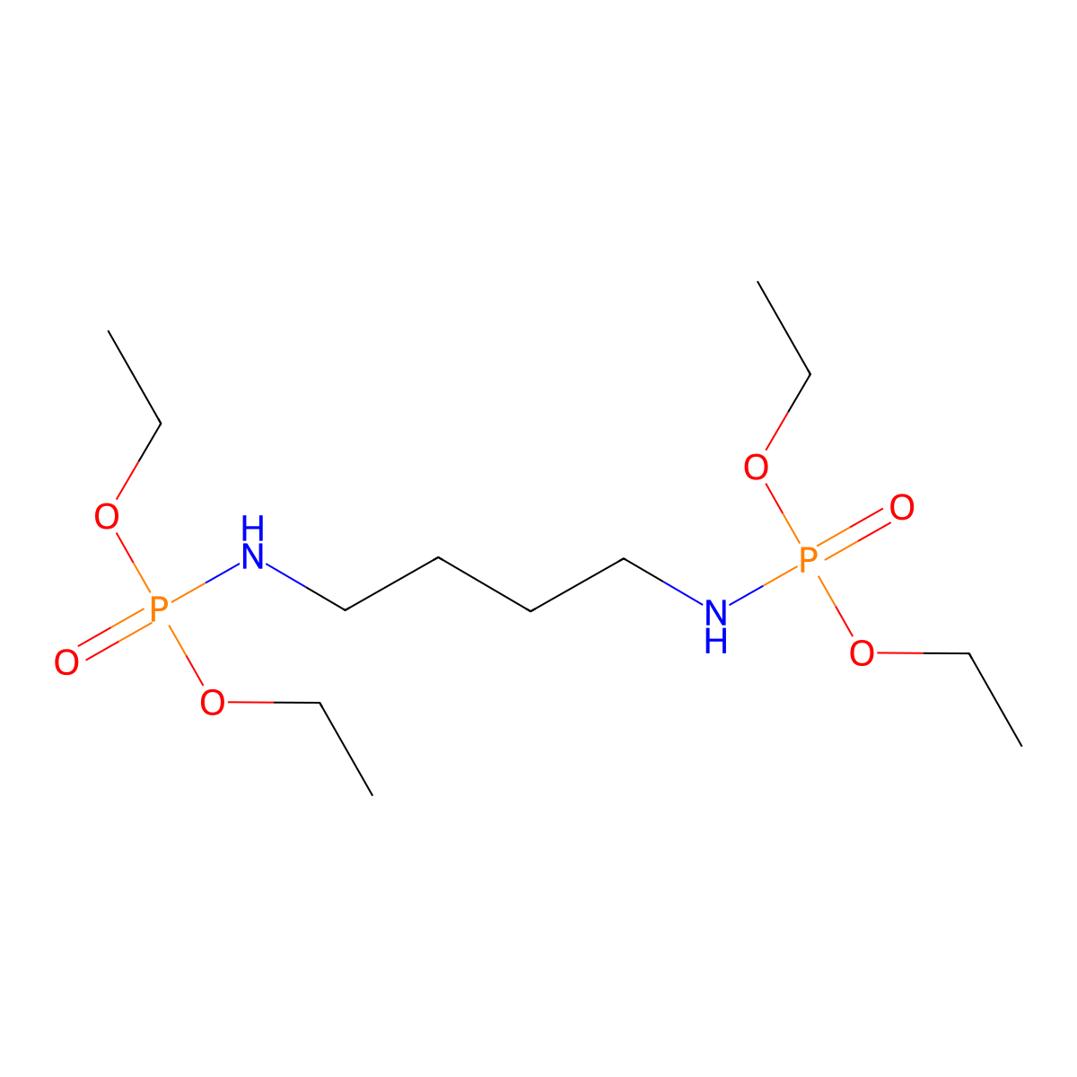 [4-(Diethoxy-phosphorylamino)-butyl]-phosphoramidic acid diethyl ester molecular structure, CAS 720707-93-7
