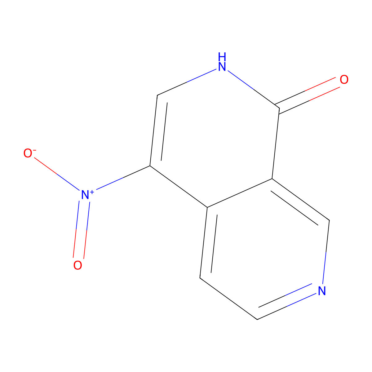 4-Nitro-[2,7]naphthyridin-1-ol molecular structure, CAS 720718-71-8