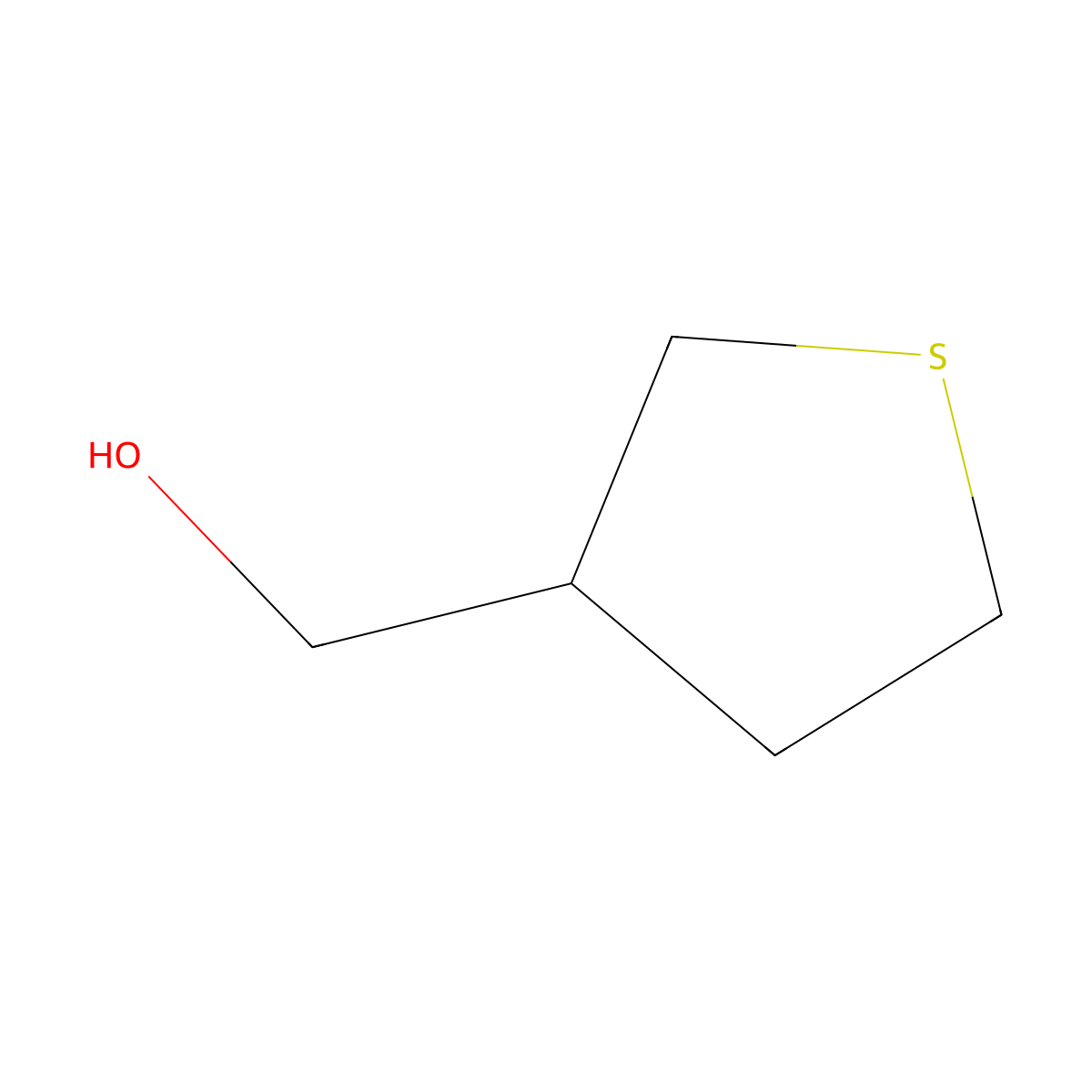 Thiolan-3-ylmethanol molecular structure, CAS 720719-20-0
