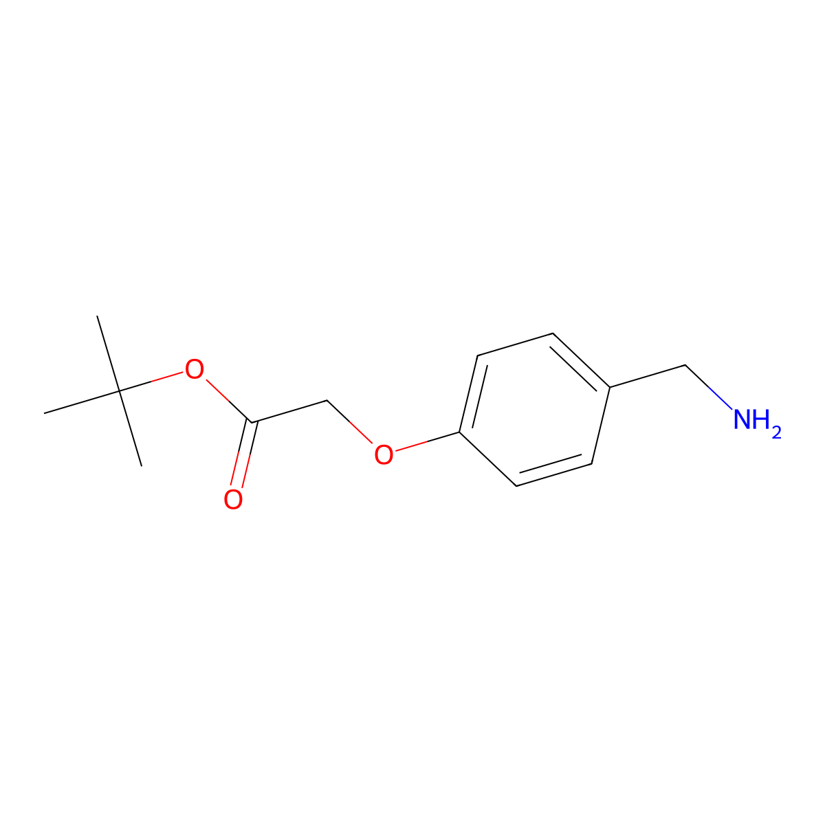 2-[4-(Aminomethyl)phenoxy]acetic acid tert-butyl ester molecular structure, CAS 720720-14-9