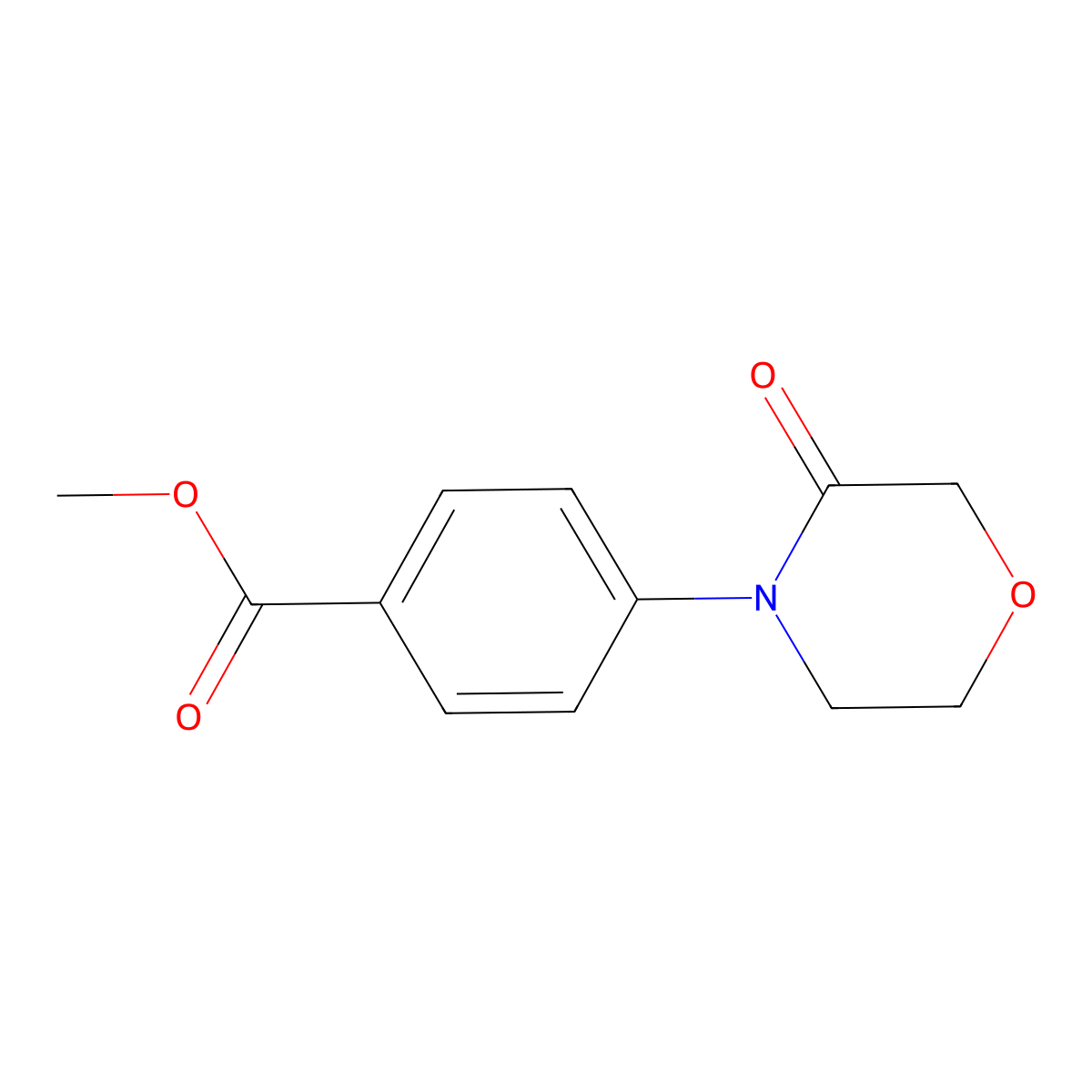 Methyl 4-(3-oxomorpholino)benzoate molecular structure, CAS 720720-59-2