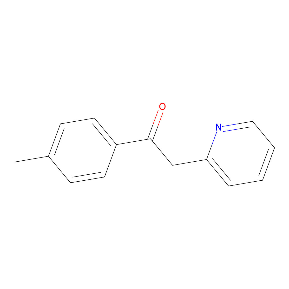 1-(4-Methylphenyl)-2-(pyridin-2-yl)ethan-1-one molecular structure, CAS 72076-59-6