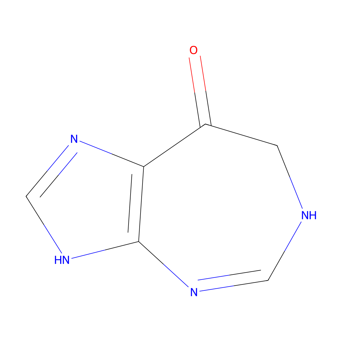 4,7-Dihydro-3H-imidazo[4,5-d][1,3]diazepin-8-one molecular structure, CAS 72079-77-7