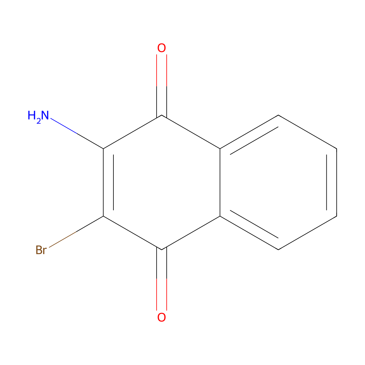 2-Amino-3-bromonaphthalene-1,4-dione molecular structure, CAS 7208-14-2