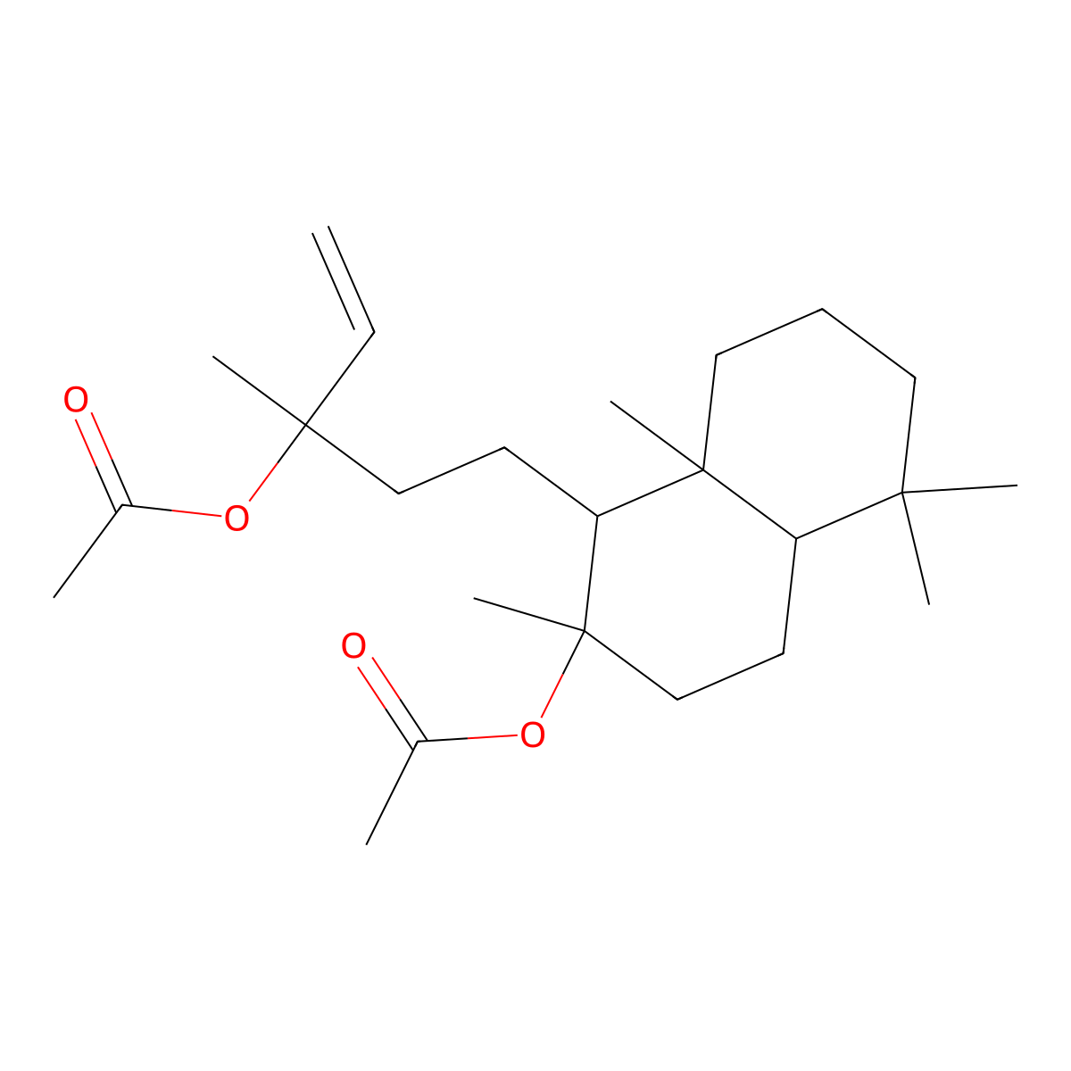 1-[3-(Acetyloxy)-3-methylpent-4-en-1-yl]-2,5,5,8a-tetramethyldecahydronaphthalen-2-yl acetate molecular structure, CAS 7208-48-2