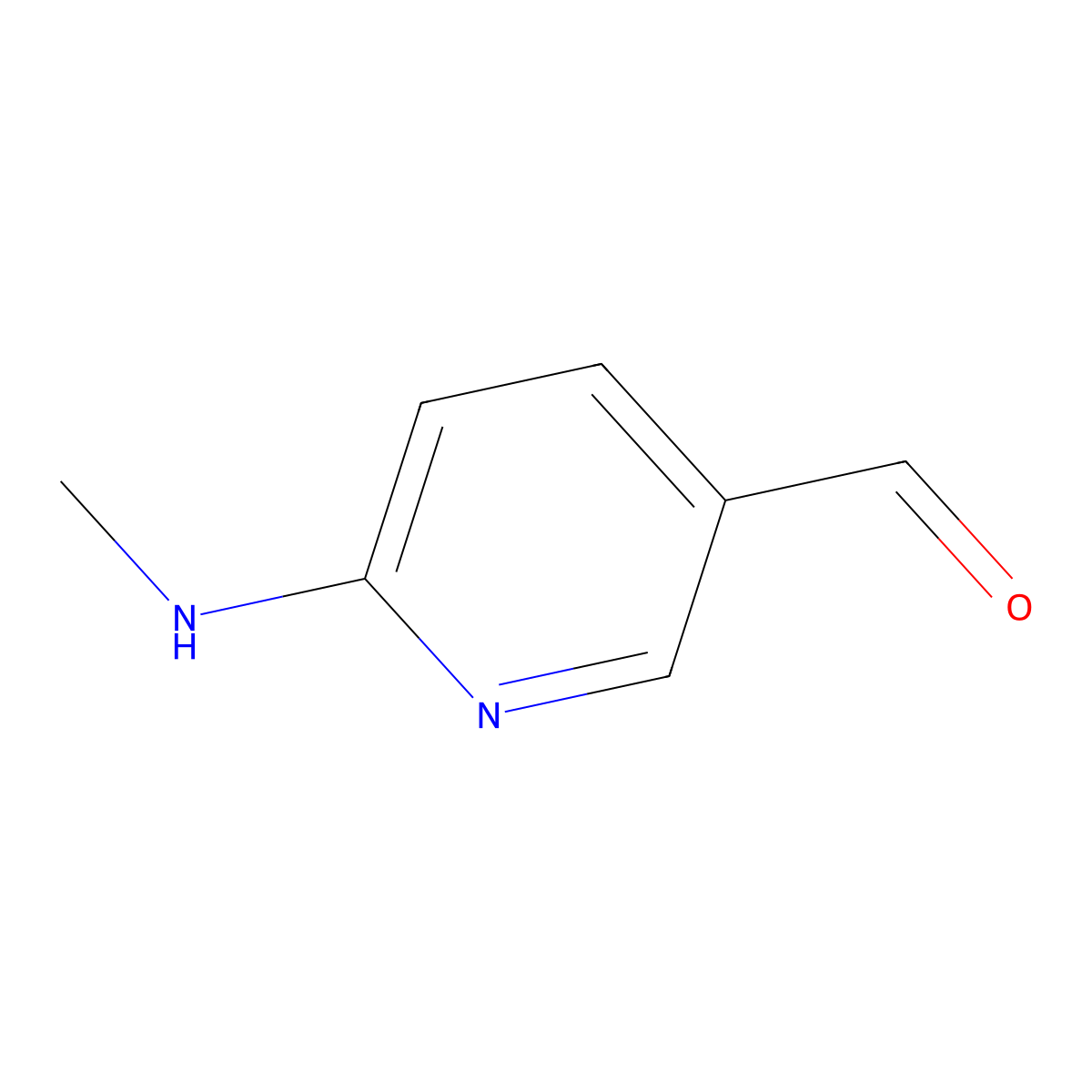 6-(Methylamino)nicotinaldehyde molecular structure, CAS 72087-21-9