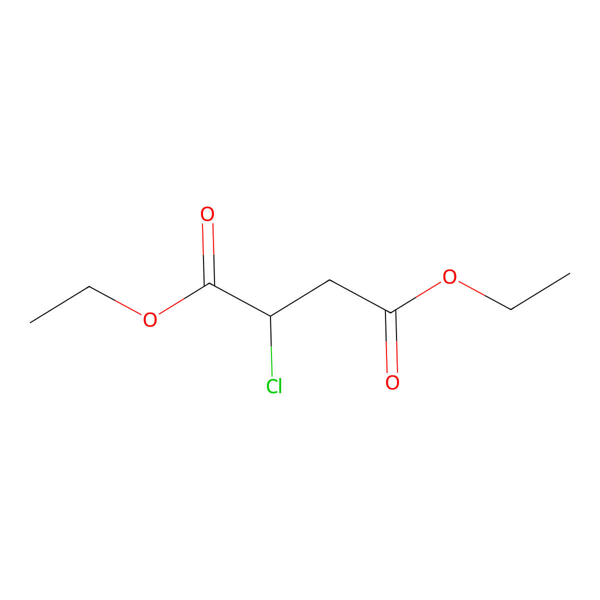 Diethyl 2-chlorosuccinate molecular structure, CAS 7209-04-3